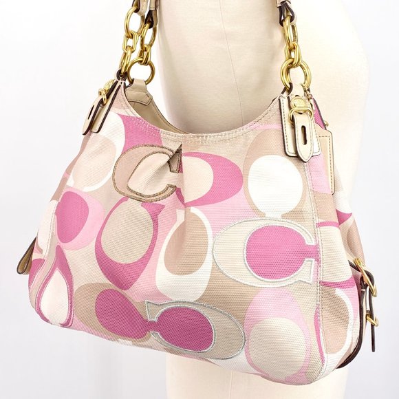 Coach Handbags - COACH Mia Maggie PinkEmbroidered Scarf Print🌸